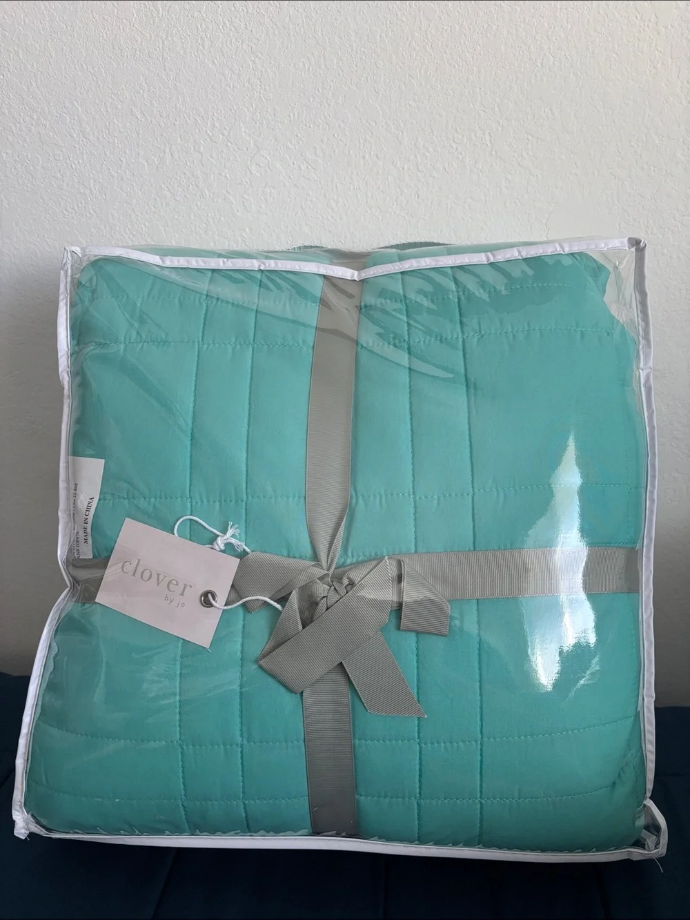 Clover Teal Quilted Comforter Set